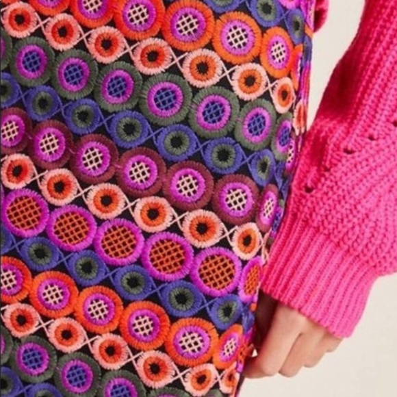 Anthro Hutch Ellen Embroidered Mini Skirt - Picture 5 of 10